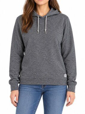 Rhoback Women’s Heather Gray Drawstring Pullover Hoodie | M